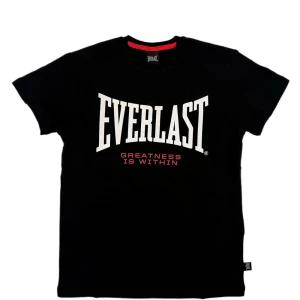 Everlast T-shirt à Manches Courtes Black / Black 12 Années