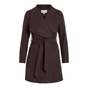 Vila Manteau Cooley Collar Belt Coffee Bean 38 Femme