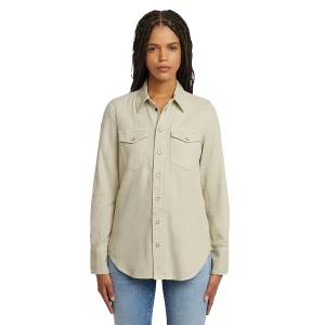G-star Chemise à Manches Longues Slim Western Green Tint Gd M Femme