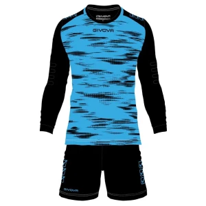 Givova Ensemble à Manches Longues Gardien De But Defense Turquoise / Black 2XS Homme