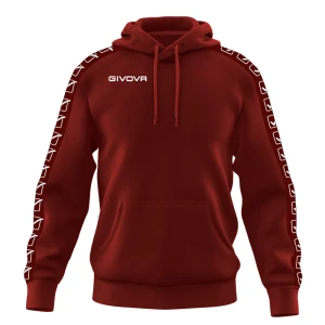 Givova Sweat à Capuche Terry Band Garnet XS Homme,Femme