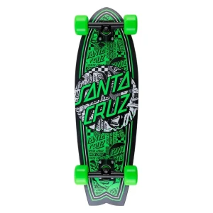 Santa Cruz Planche à Roulettes Cruiser Flier Collage Dot 8.8 X 27.7 Shark One Size unisex