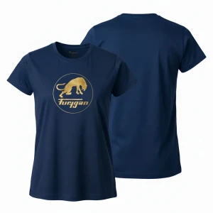 Furygan Camiseta De Manga Corta Corpo Logo Navy / Gold 2XL