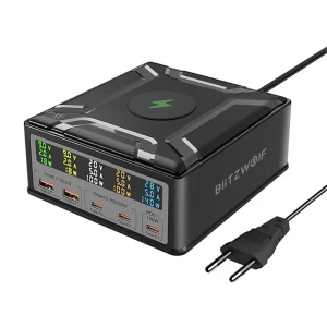 Blitzwolf Câble A2318m Usbusb-c + Usb-c-lightning Chargeur Mural Usb-a Et Usb-c Black One Size unisex