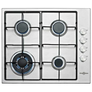 Vitrokitchen Table De Cuisson à Gaz En640lib 60 Cm 4 Feux Stainless Steel One Size unisex