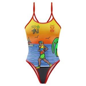 Otso Traje De Baño Time To Tri Run Multicolour XS