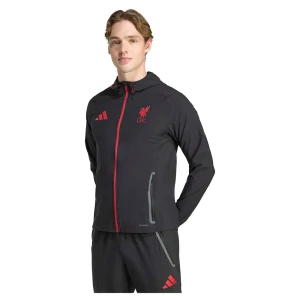 Adidas Veste Voyage Liverpool Fc Tiro 25/26 Competition Vis Tech Black / Strawberry Red S Homme