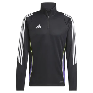 Adidas Sweat à Demi-zip Tiro 24 Training Black / Purple Rush XL Homme
