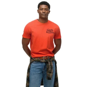 Superdry T-shirt à Manches Courtes Lo-fi Outdoors Relaxed Fit Deep Red S Homme