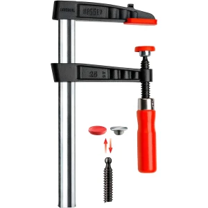 Bessey Serre-joint En F Tg Silver / Black / Red 200 mm x 100 mm