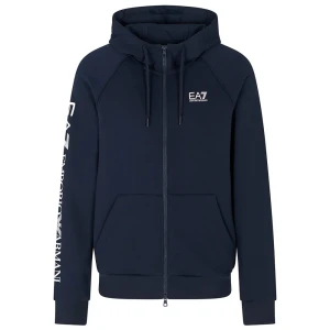 Giorgio Armani Ea7 Emporio Armani Sweat-shirt à Zip Train Logo Series Extended Logo Cc Navy / White L Homme