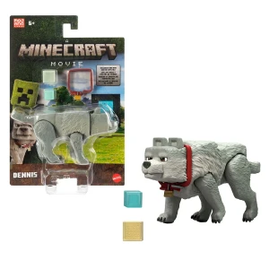 Mattel Figure A Minecraft Movie Dennis The Wolf 10 Cm Multicolor One Size unisex