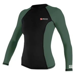 Abysstar Rash Guard Manches Longues Malibu Black / Green M Femme