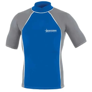 Abysstar Rash Guard Manches Courtes Tijuana Grey / Blue M Homme