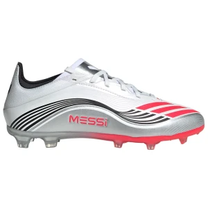 Adidas Chaussures De Football Junior F50 Messi Elite Fg Ftwr White / Lucid Red / Silver Met EU 31 1/2 Garçon,Fille