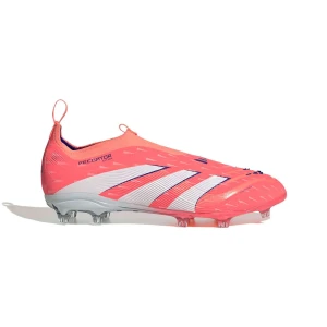 Adidas Chaussures De Football Junior Predator Elite Laceless Fg Signal Coral / Ftwr White / Beam Orange EU 28 Garçon,Fille