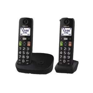 Panasonic Téléphone Fixe Sans Fil Kx-tgu112exb Black One Size unisex