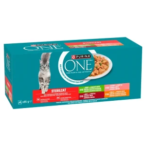 Purina Un Sterilcat BÅ“uf Saumon Poulet Dinde 40x85g Nourriture Humide Pour Chats Multicolor One Size
