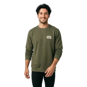 Salty Crew Sweat-shirt Crafted Crew Fleece Olive M Homme