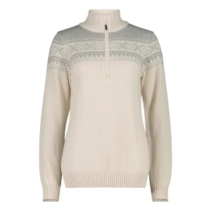 Cmp Jersey Con Media Cremallera 7h76506 White 2XL