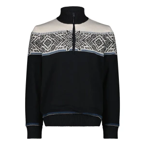 Cmp Jersey Con Media Cremallera 7h87511 Black Blue S