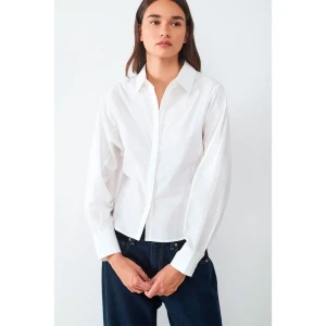 Balmohk Chemise à Manches Longues Fitted White / White Melange M Femme