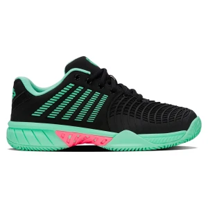 K-swiss Zapatillas De Tierra Batida Express Light 3 Hb Black/Neon Mint/Neon Pastel Lilac Pink EU 35 1/2