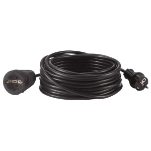 Hedi Rallonge électrique H05vv Pvc F3g1.5 25 M Black One Size unisex