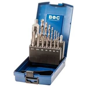 Bohrcraft Juego De Machos De Roscar 16 Piezas Blue One Size