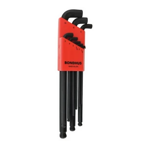 Bondhus Juego De Llaves Allen Stubby 1.5-10 Mm 9 Piezas Black / Red One Size