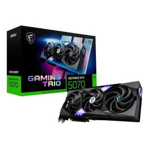 MSI Carte Graphique Rtx 5070 Gaming Trio Oc 12gb Gddr7 Black / Grey One Size unisex