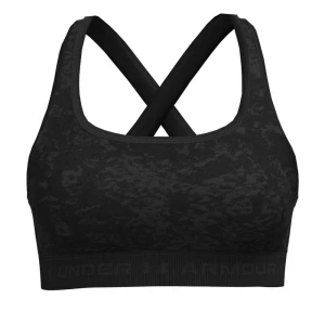 Under Armour Soutien-gorge De Sport à Impact Moyen Crossback Print Black S