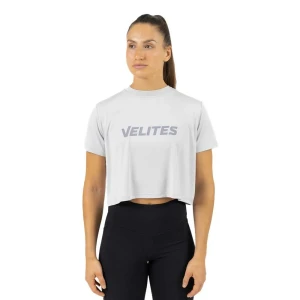 Velites T-shirt à Manches Courtes Crop Holo Grey L
