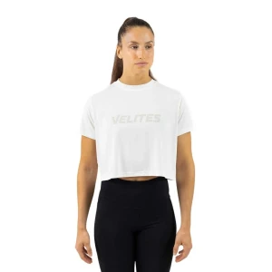 Velites T-shirt à Manches Courtes Crop Holo White M