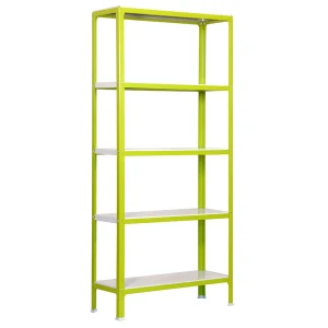 Simon Home Estantería Metálica Click Mini 5/300 1800x800x300 Mm Green / White One Size