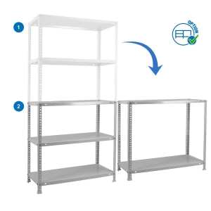 Simon Rack Estantería Metálica Comfort 5/400 1800x900x400 Mm Grey One Size