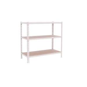 Simonclick Étagère Métallique Maderclick Superplus 3/500 900 900x1100x500 Mm White / Wood One Size