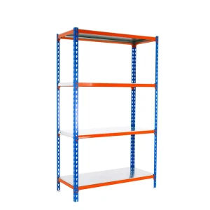Simonclick Estantería Metálica Mini 4/300 1500 1500x800x300 Mm Blue / Orange / Galva One Size