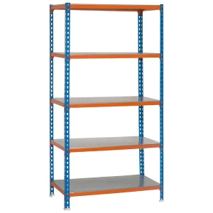 Simonclick Étagère Métallique Superplus 5/300 2000x1100x300 Mm Blue / Orange / Galva One Size