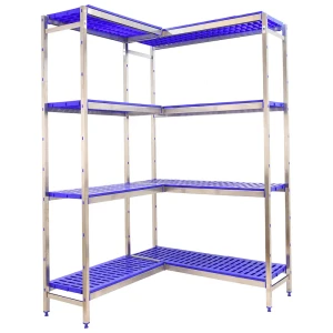 Simoninox Étagère Métallique Corner 4pp 2000x1360x500 Mm StainlessSteel / Blue One Size