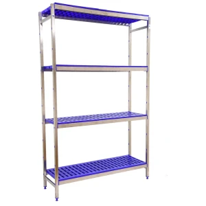 Simoninox Étagère Métallique Initial 4pp 2000x1660x400 Mm StainlessSteel / Blue One Size