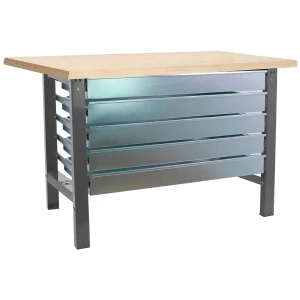 Simonwork (bancos De Trabajo) Étagère Métallique Bt6 5box 865x1800x750 Mm Grey / Mdf One Size