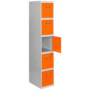 Simonlocker Montadas Casier Prof.dism.1/5 400 In 1800x400x500 Mm Grey / Orange One Size