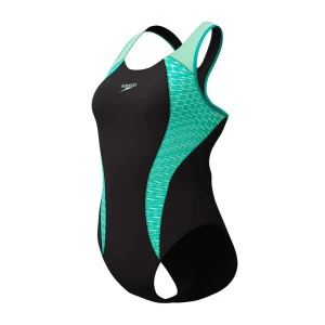 Speedo Traje De Baño Placement Laneback Turquoise Gem UK 38