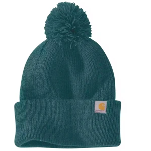 Carhartt Sombrero Knit Pom-pom Greenstone One Size