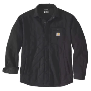 Carhartt Chemise à Manches Longues Quilted Snap Front Black M