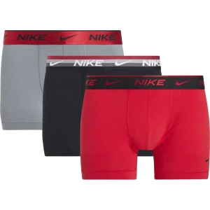 Nike Boxers Eday Trunk 3 Unités Black / Metallic Armory / Uni Red / Cool Grey XL Homme