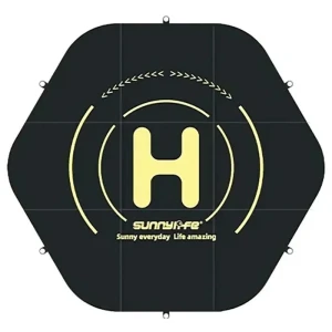 Sunnylife Plateforme D´atterrissage Hexagonale Double Face Pour Drones Tjp10 110 Cm Orange / Black One Size unisex