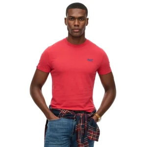 Superdry T-shirt à Manches Courtes Vintage Logo Embroidered Cranberry Crush Red XL Homme