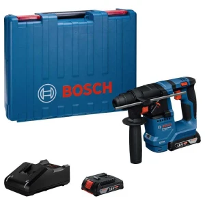 Bosch Martillo Demoledor Gbh 18v-18 + 2 Bat 2.0ah Black / Blue One Size
